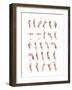 Hand Sign Language Alphabet-null-Framed Art Print