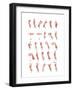 Hand Sign Language Alphabet-null-Framed Art Print