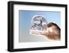 Hand, Snow-Ball, Picture, Motorcyclists, Shakes-Fact-Framed Photographic Print