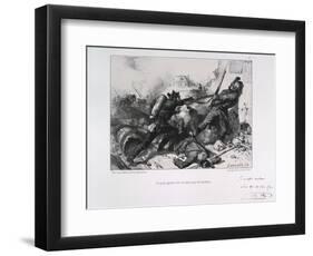 Hand-To-Hand Fighting, Siege of Paris, Franco-Prussian War, 1870-Auguste Bry-Framed Giclee Print