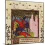 Hand-To-Hand Fighting with Swords in Defence of a Castle, 14th Century-null-Mounted Giclee Print