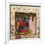 Hand-To-Hand Fighting with Swords in Defence of a Castle, 14th Century-null-Framed Giclee Print