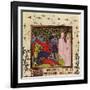 Hand-To-Hand Fighting with Swords in Defence of a Castle, 14th Century-null-Framed Giclee Print