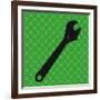 Hand Tools - Wrench and Hex Nut-BG^Studio-Framed Art Print