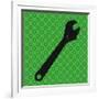 Hand Tools - Wrench and Hex Nut-BG^Studio-Framed Art Print