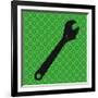 Hand Tools - Wrench and Hex Nut-BG^Studio-Framed Art Print