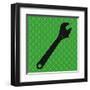 Hand Tools - Wrench and Hex Nut-BG^Studio-Framed Art Print