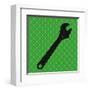 Hand Tools - Wrench and Hex Nut-BG^Studio-Framed Art Print