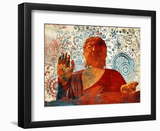 Hand Up-OnRei-Framed Art Print