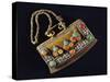 Handbag for Carrying Flint in Metal, Silver, Coral and Gems as Used by Mongol Horsemen, Mongolia-null-Stretched Canvas