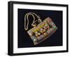 Handbag for Carrying Flint in Metal, Silver, Coral and Gems as Used by Mongol Horsemen, Mongolia-null-Framed Giclee Print