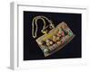 Handbag for Carrying Flint in Metal, Silver, Coral and Gems as Used by Mongol Horsemen, Mongolia-null-Framed Giclee Print