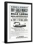 Handbill Advertising Steamer Voyages to the Gold Mines of Idaho, 1865-null-Framed Giclee Print