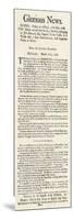 Handbill Announcing Repeal of the Stamp Act, 1766-null-Mounted Giclee Print