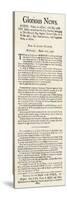 Handbill Announcing Repeal of the Stamp Act, 1766-null-Stretched Canvas