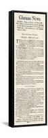 Handbill Announcing Repeal of the Stamp Act, 1766-null-Framed Stretched Canvas