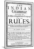 Handbill (Indian Grammar by John Eliot) Art Poster Print-null-Mounted Poster