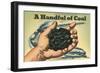 Handful of Coal-Found Image Press-Framed Giclee Print