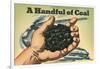 Handful of Coal-Found Image Press-Framed Giclee Print