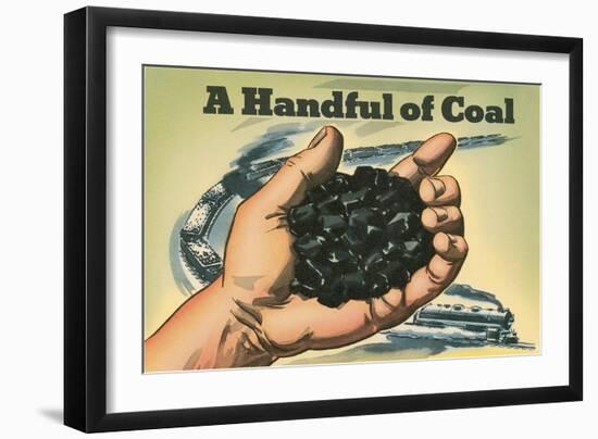 Handful of Coal-Found Image Press-Framed Premium Giclee Print