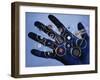 Handful of Microelectronic Parts-Fritz Goro-Framed Photographic Print