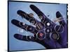 Handful of Microelectronic Parts-Fritz Goro-Stretched Canvas
