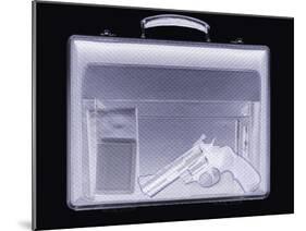 Handgun In Briefcase, Simulated X-ray-Mark Sykes-Mounted Photographic Print