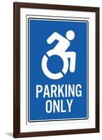 Handicapped Parking Only New Symbol-null-Framed Art Print