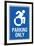 Handicapped Parking Only New Symbol-null-Framed Art Print