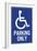 Handicapped Parking Only Plastic Sign-null-Framed Art Print