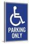 Handicapped Parking Only Sign Poster-null-Stretched Canvas