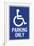 Handicapped Parking Only-null-Framed Art Print