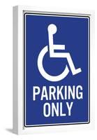 Handicapped Parking Only-null-Framed Poster