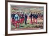 Handing over the Flag to the Expeditionary Troops, Madagascar, 1883-1896-null-Framed Giclee Print