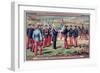 Handing over the Flag to the Expeditionary Troops, Madagascar, 1883-1896-null-Framed Giclee Print