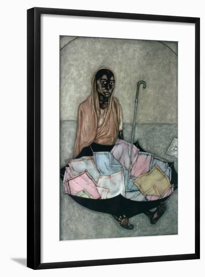 Handkerchief Seller, 1983-Shanti Panchal-Framed Giclee Print