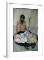 Handkerchief Seller, 1983-Shanti Panchal-Framed Giclee Print