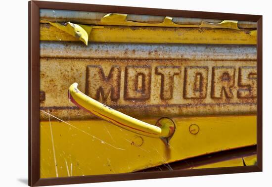 Handle on old truck detail in Sprague, Washington State-Darrell Gulin-Framed Photographic Print