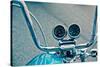 Handlebars and Gauges on Harley Davidson-null-Stretched Canvas