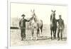 Handlers with Sturdy Horses-null-Framed Art Print