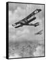 Handley-Page Bomb-Carrying Biplane, WW1-Geoffrey Watson-Framed Stretched Canvas