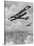 Handley-Page Bomb-Carrying Biplane, WW1-Geoffrey Watson-Stretched Canvas