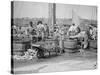 Handling a Cargo from the Fishing Banks, Gloucester, Mass.-null-Stretched Canvas