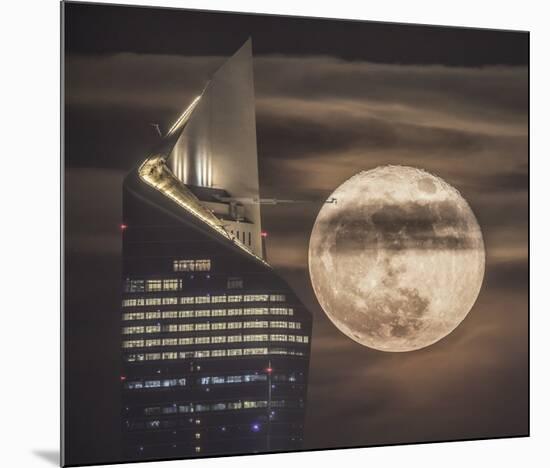 Handling The Supermoon-Faisal Alnomas-Mounted Giclee Print