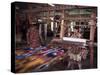 Handloom Silk Weaving, Margilan, Uzbekistan, Central Asia-David Beatty-Stretched Canvas