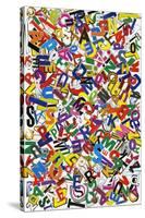 Handmade Alphabet Collage Of Magazine Letters-donatas1205-Stretched Canvas