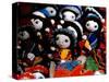 Handmade Dolls Made from Local Wool, Pisac Market, Peru-Cindy Miller Hopkins-Stretched Canvas