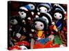 Handmade Dolls Made from Local Wool, Pisac Market, Peru-Cindy Miller Hopkins-Stretched Canvas