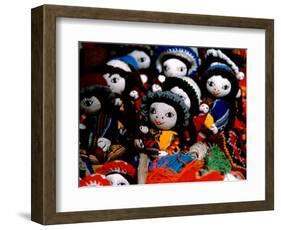 Handmade Dolls Made from Local Wool, Pisac Market, Peru-Cindy Miller Hopkins-Framed Photographic Print