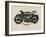 Handmade Font Motorcycle Race with Typography Watercolor-yusuf doganay-Framed Art Print